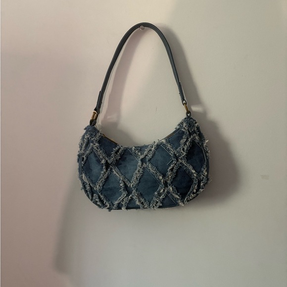Kayla+Ava Handbags - Stylish Blue Denim Shoulder Bag